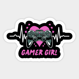 Gamer Girl Gaming Gift Sticker